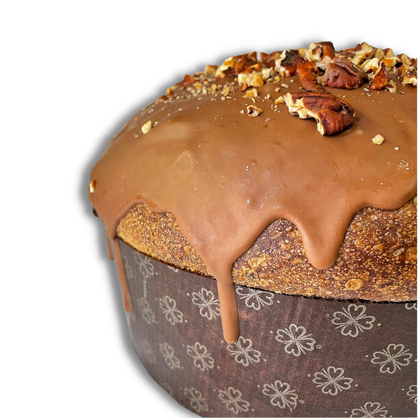 Panettone con Noci Pecan e Cioccolato