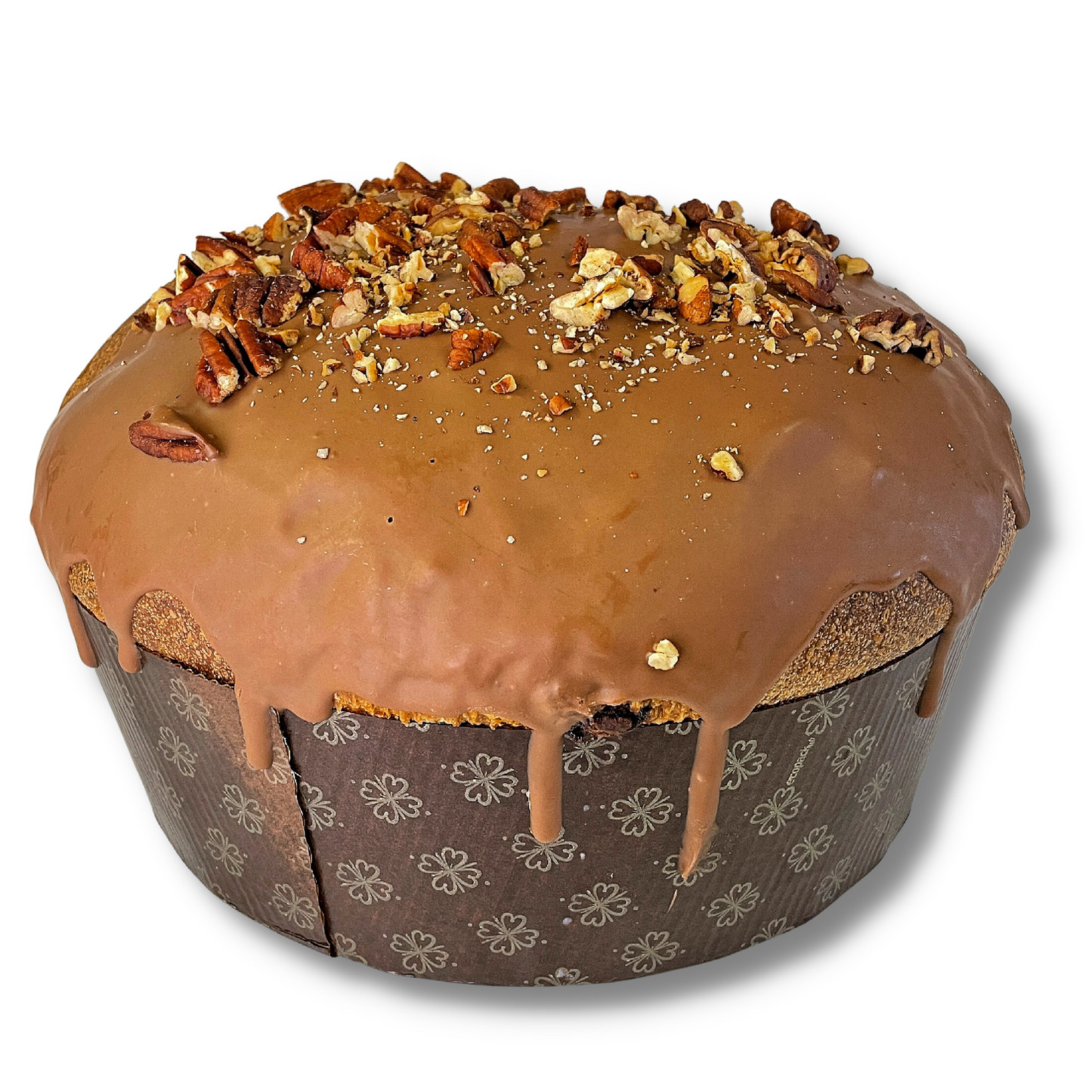 Panettone con Noci Pecan e Cioccolato