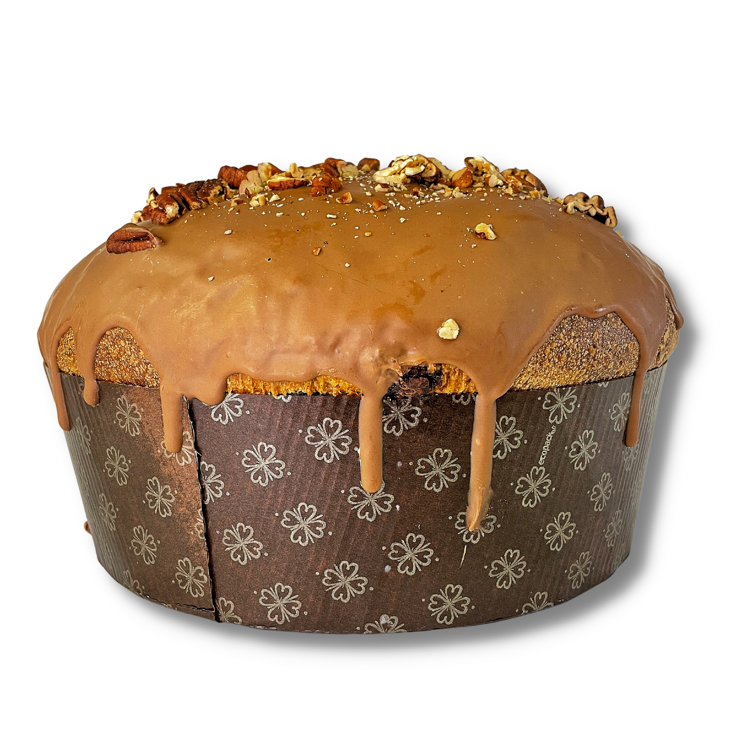 Panettone con Noci Pecan e Cioccolato