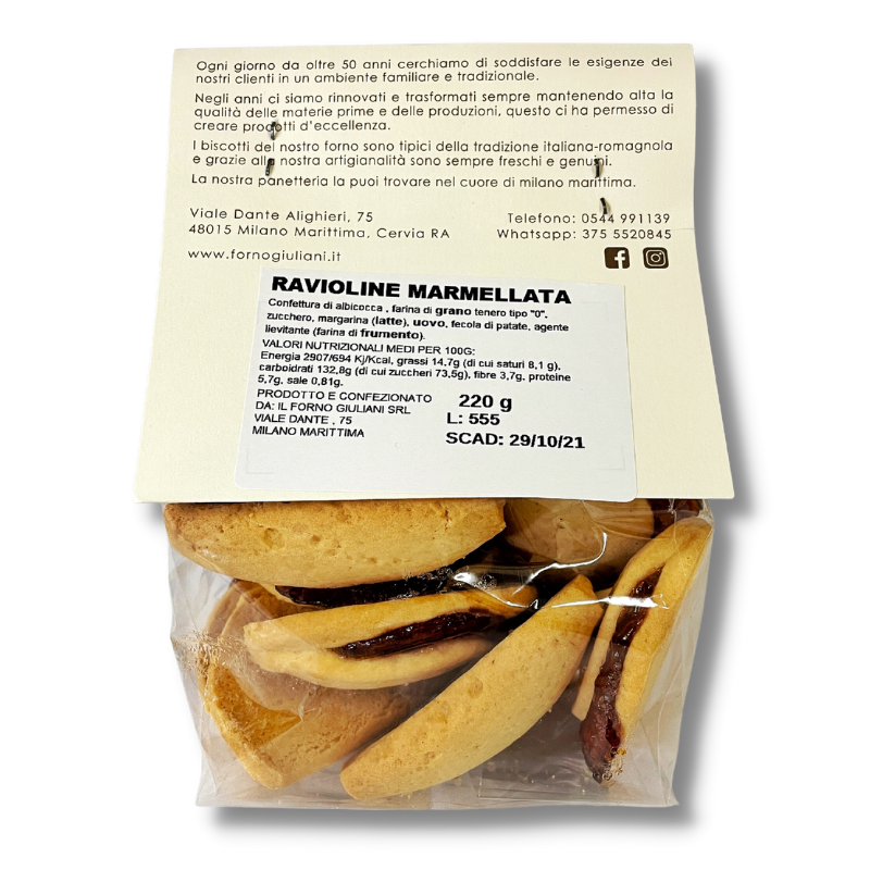 Ravioline alla Marmellata di Albicocca